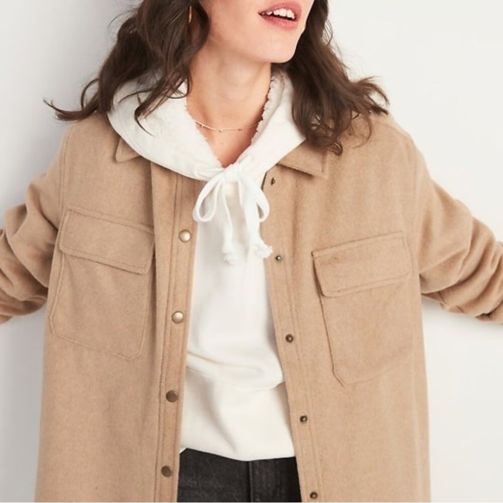 Old Navy Brushed-Twill Shacket for Women – Size XL